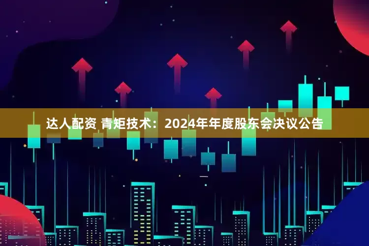 达人配资 青矩技术：2024年年度股东会决议公告